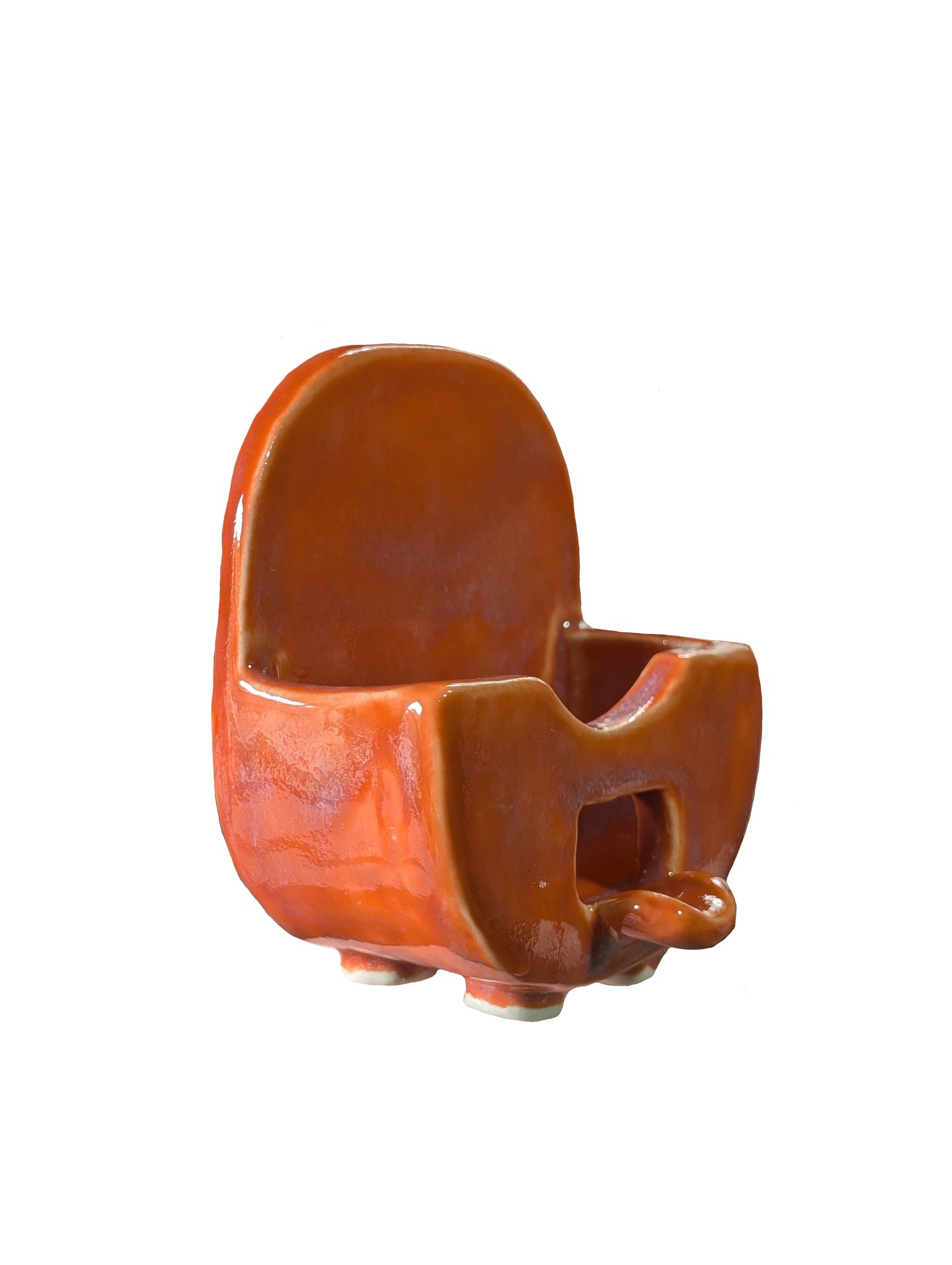 The OG Smiley Sponge Caddy - Classic Orange