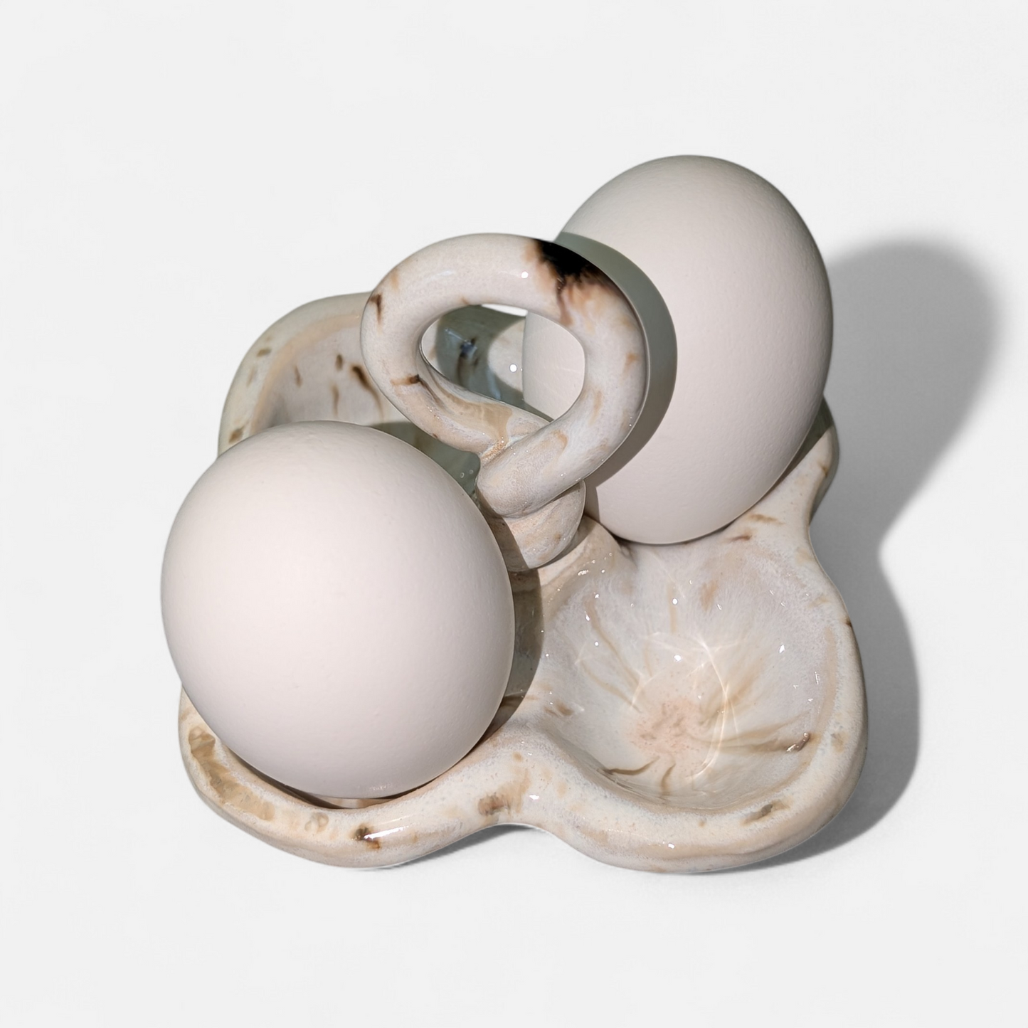 Artisan Ceramic Egg Holder – Loop & Pillar Variants