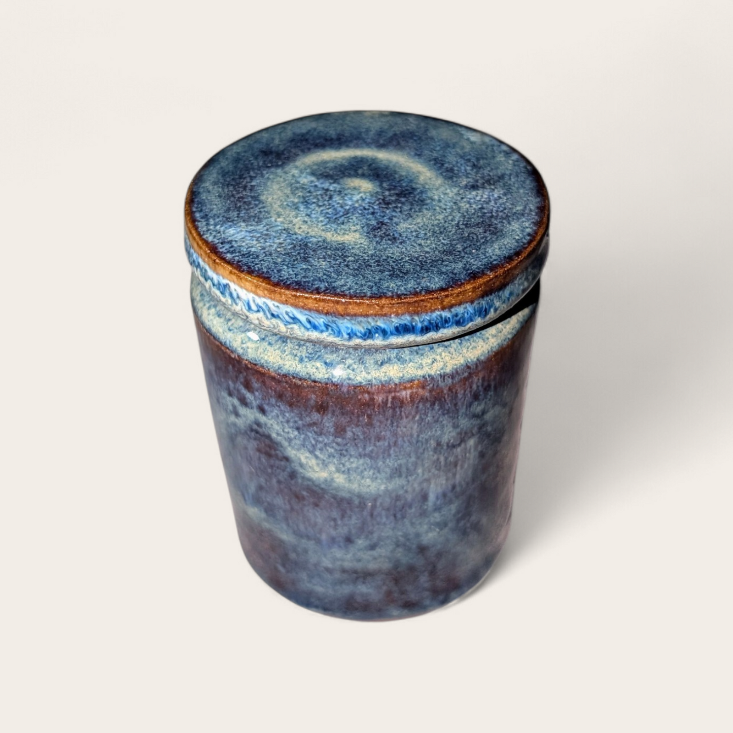 Earth & Eclipse - Hand-Thrown Ceramic Lidded Jar