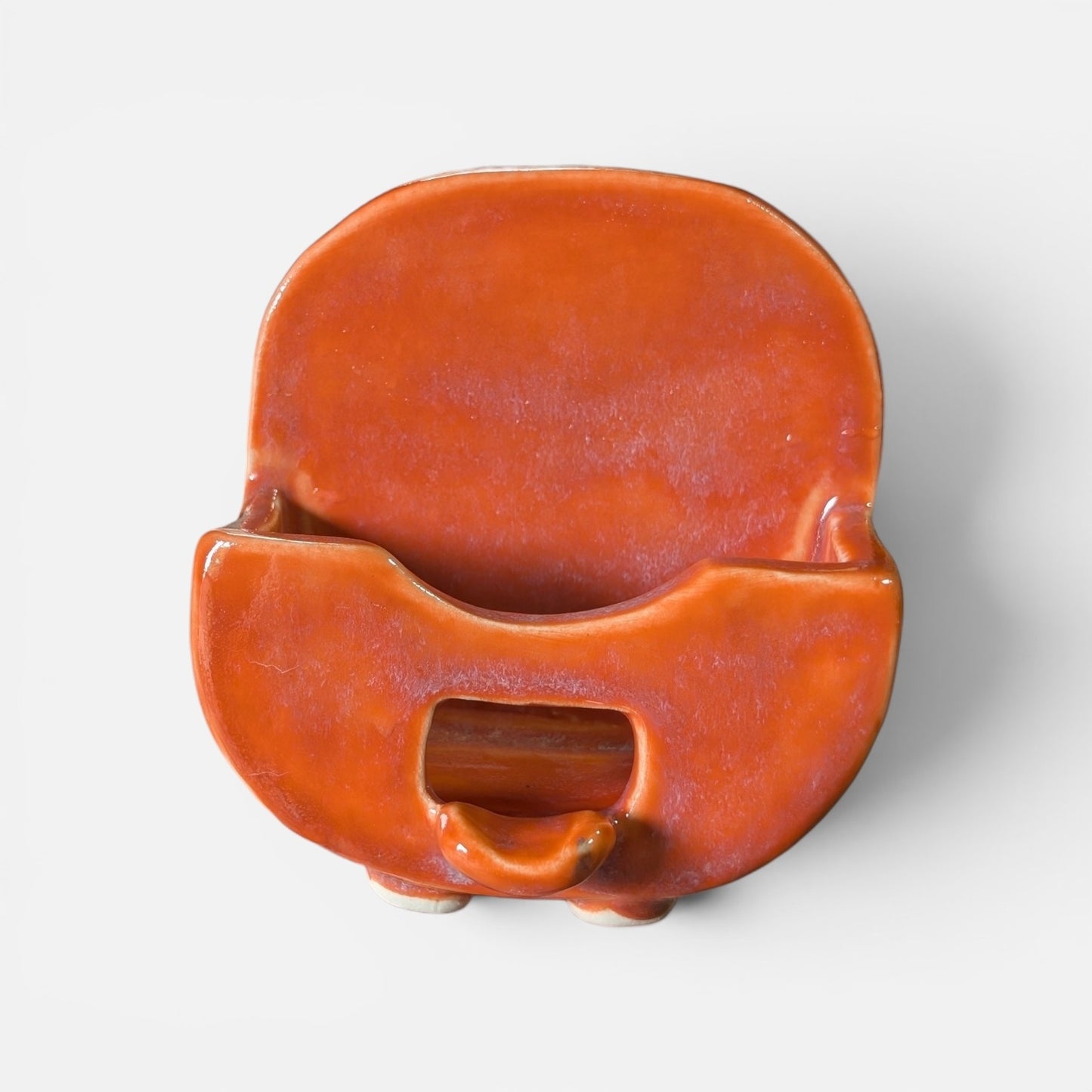 The OG Smiley Sponge Caddy - Classic Orange